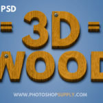 3D Wood Text Effect in Photoshop