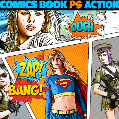 Comic Book Photoshop Action