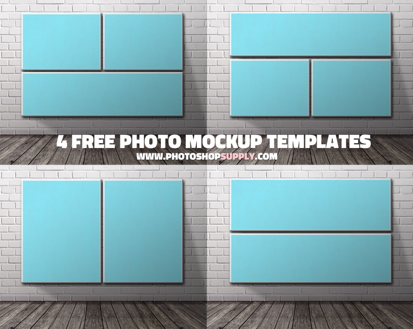 Free Brick Wall Poster Art Mockup