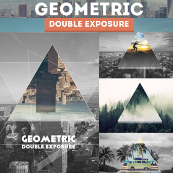 Geometric Double Exposure Photoshop Action