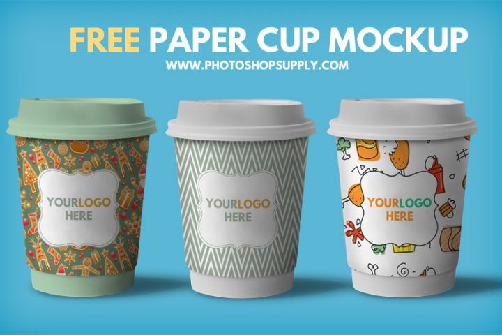 Plastic Cup Mockup Free PSD