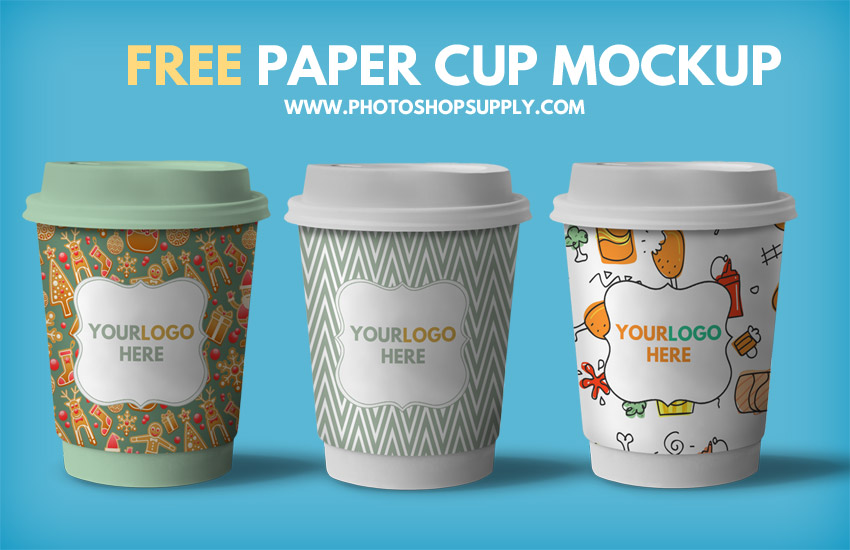 Download (FREE) Paper Cup Mockup - Photoshop Supply