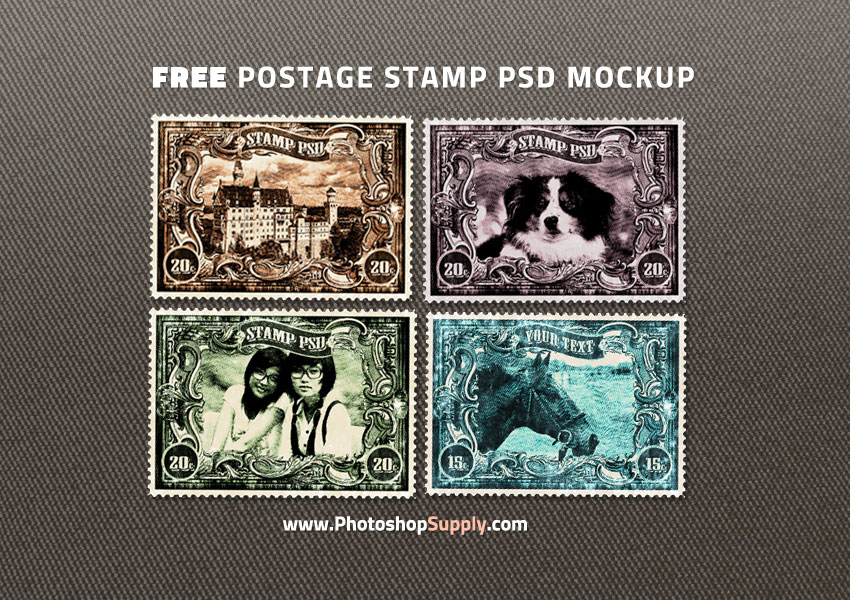 Postage Stamp Mockup