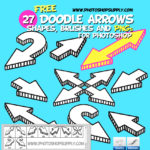 Doodle Arrow Photoshop Brushes