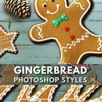 Gingerbread Cookies Photoshop Styles