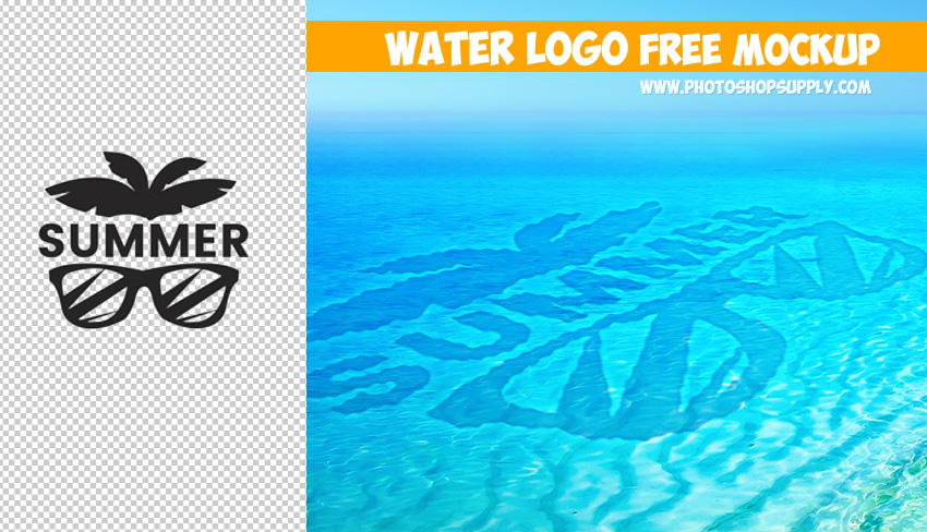 Water Effect Photoshop Free Mockup
