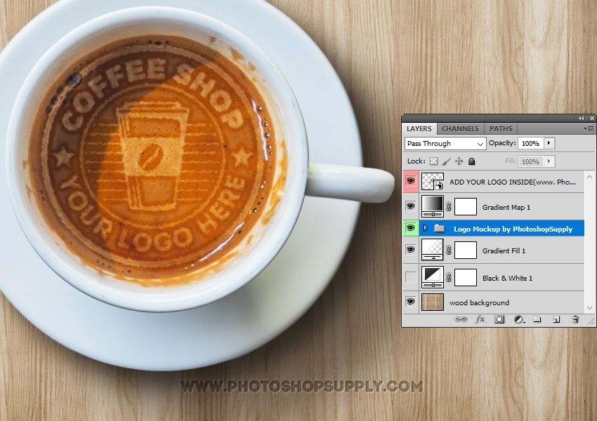 Latte Art Photoshop Free PSD