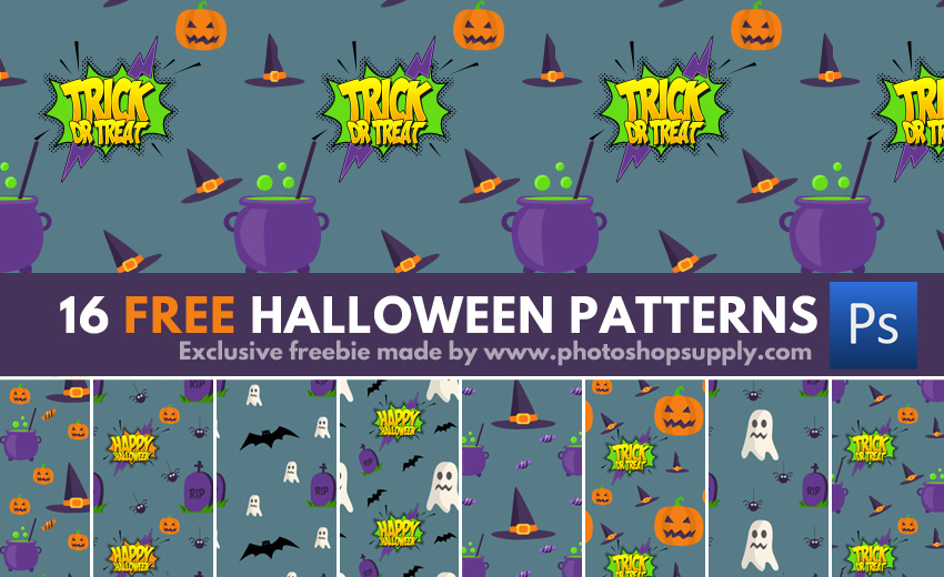 Halloween Patterns for Photoshop