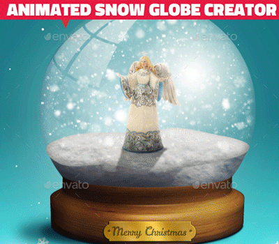 Animated Photoshop Snow Globe