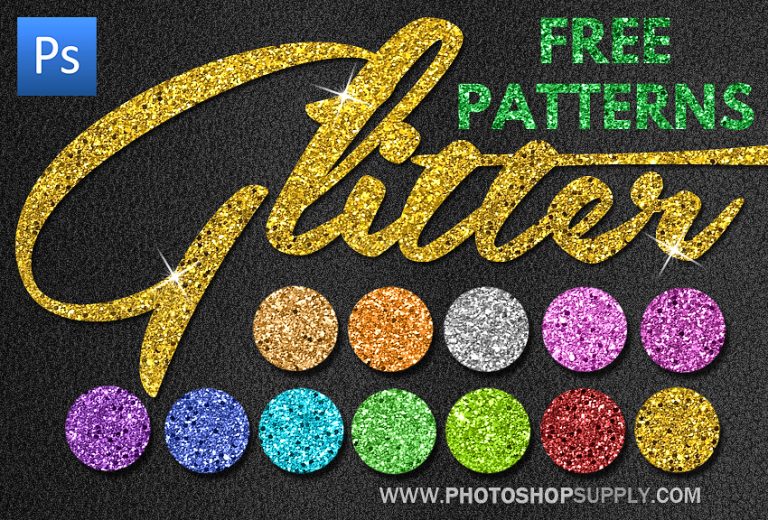 (FREE) Glitter Patterns for Photoshop - Photoshop Supply