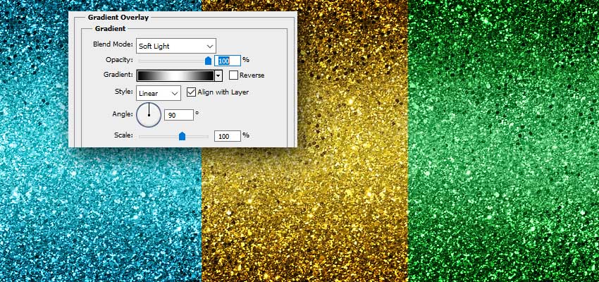 Gradient Glitter Photoshop