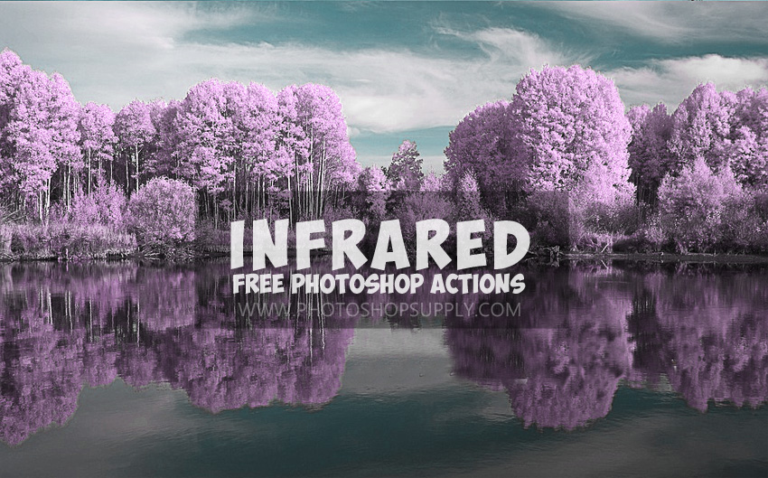 Infrared effect photoshop action free