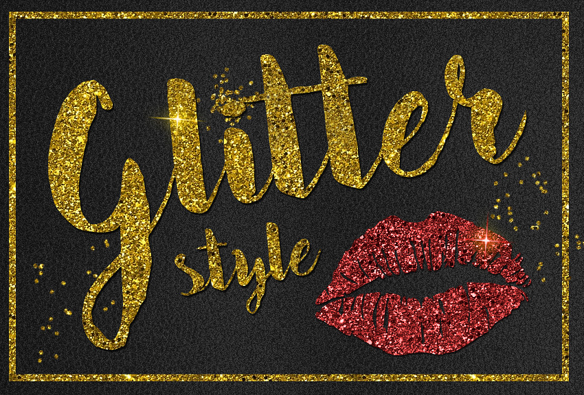 Photoshop Glitter Style