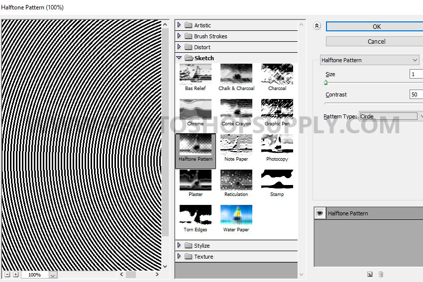 halftone pattern in photoshop