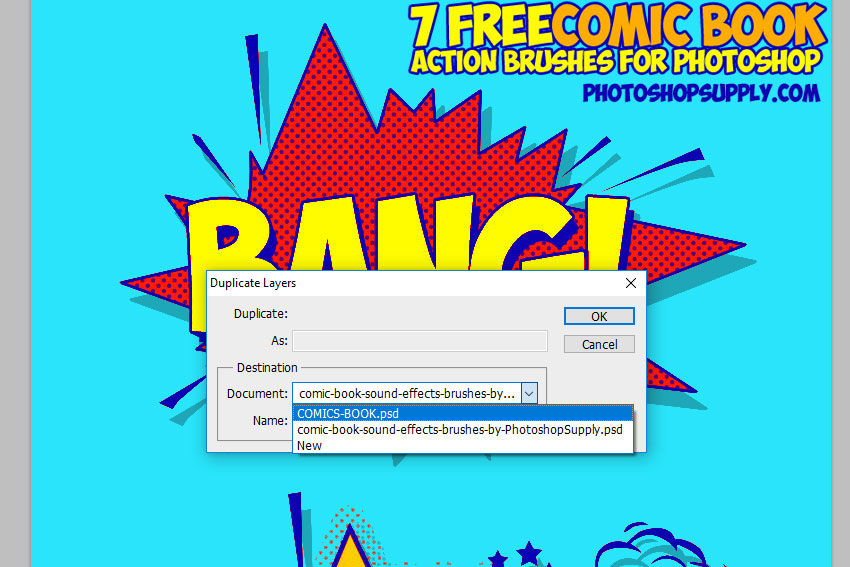 comics book elements Photoshop