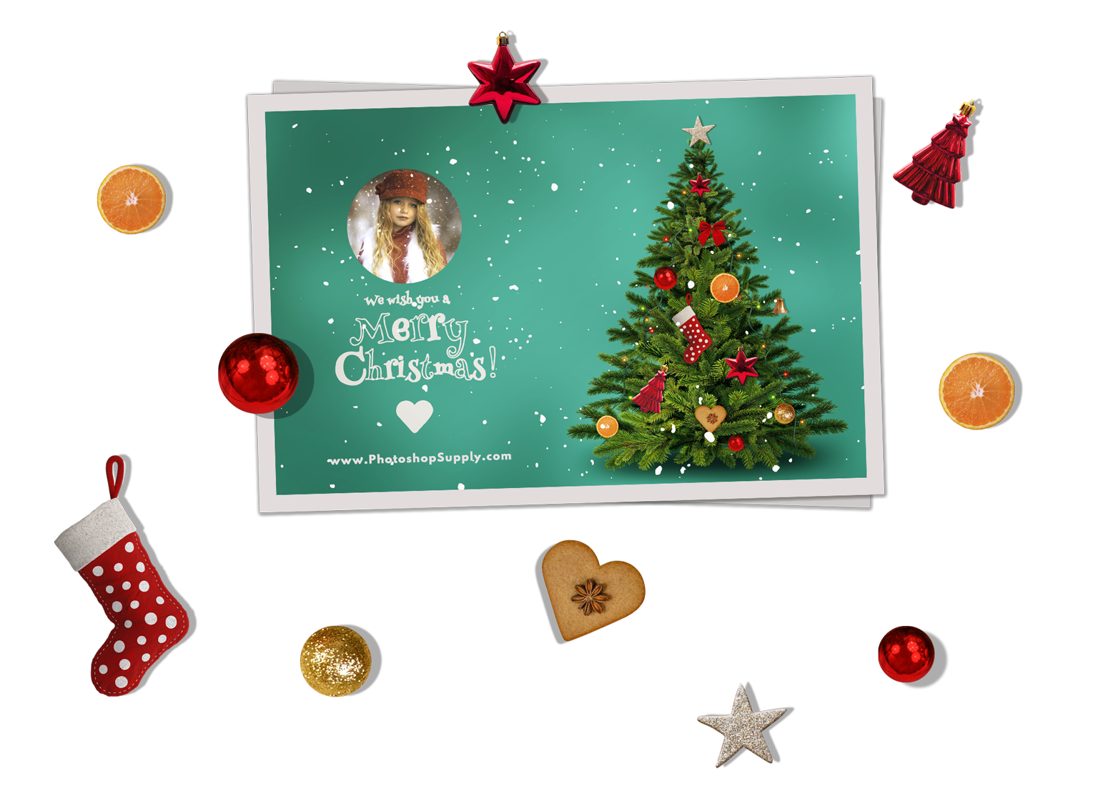 Christmas Card Templates For Photoshop - Photoshop Supply With Christmas Photo Card Templates Photoshop