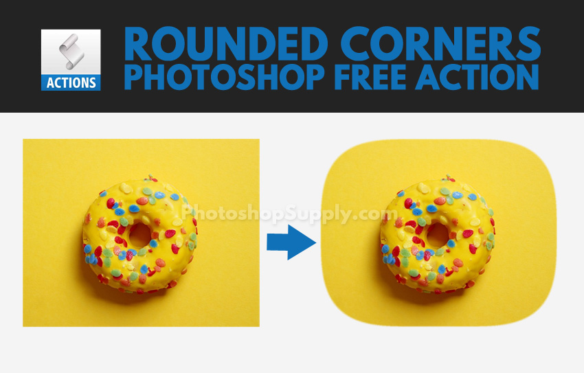 Rounded Corners Photoshop Free Action