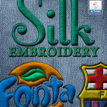 Silk Embroidery Photoshop Action