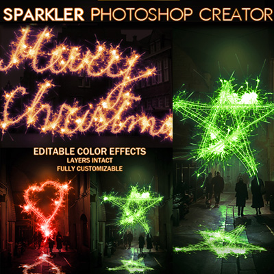 Sparkler Photoshop Action