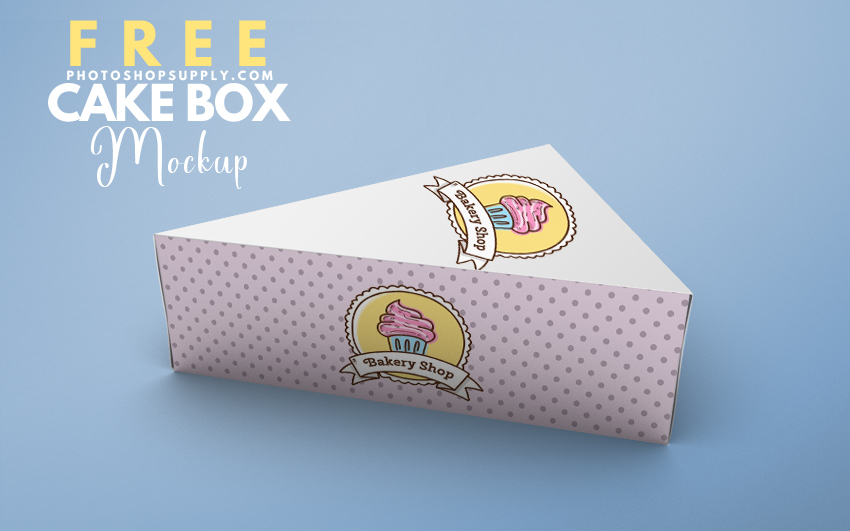 Cake Box Mockup Free Download Mockup