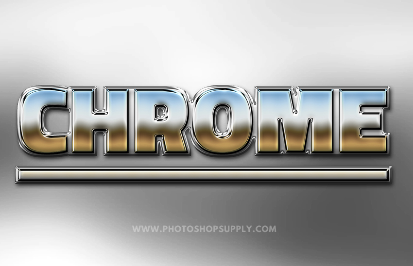 Chrome Style Photoshop