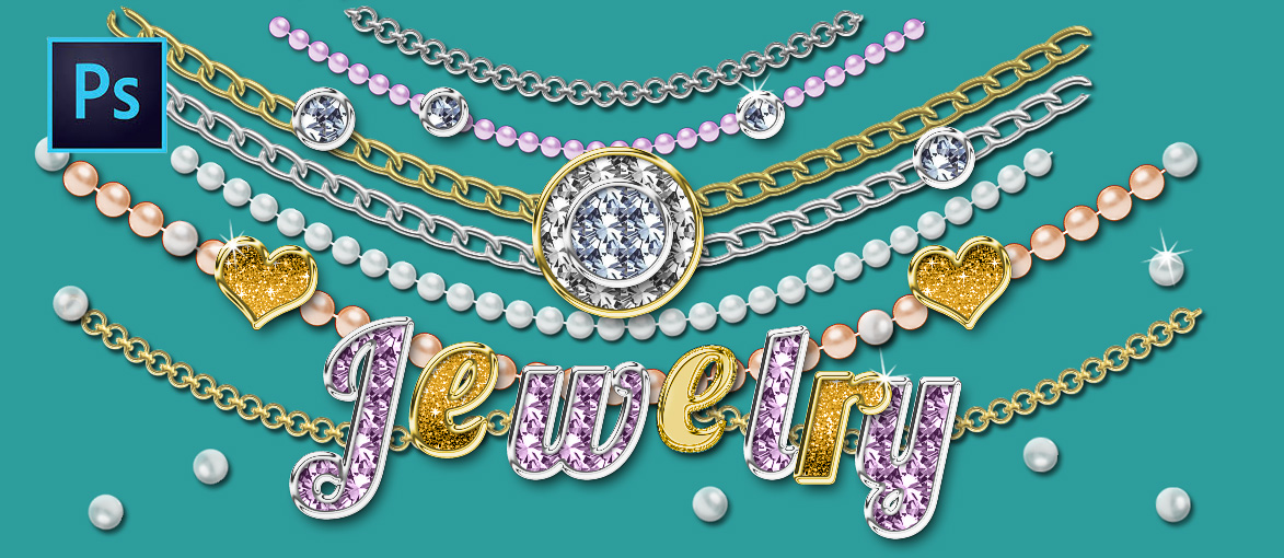 Gold Diamond Jewelry Photoshop Creator