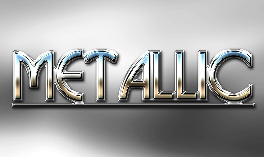 Metal Text Photoshop