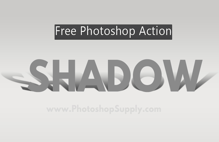 Text Shadow Photoshop Action