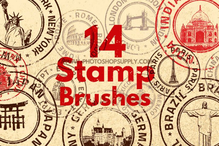 Stamp Photoshop Brushes