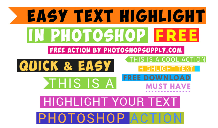 Highlight Text in Photoshop