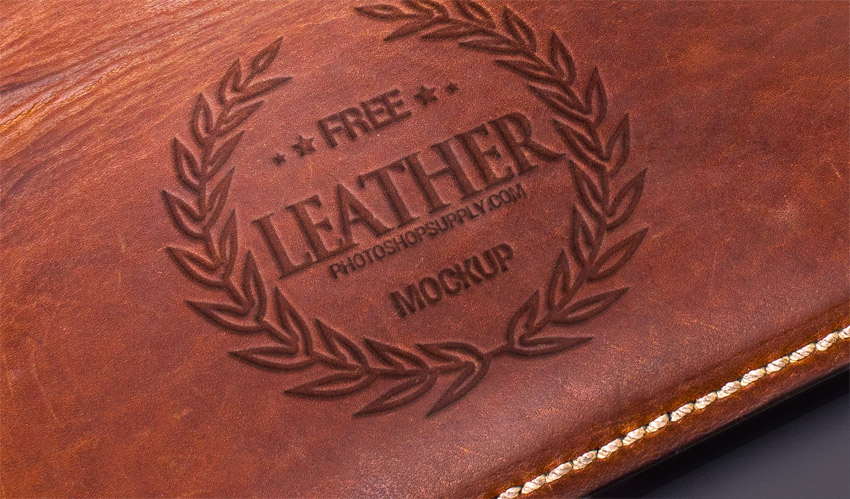 Download Leather Logo Mockup (Free Download) - Photoshop Supply