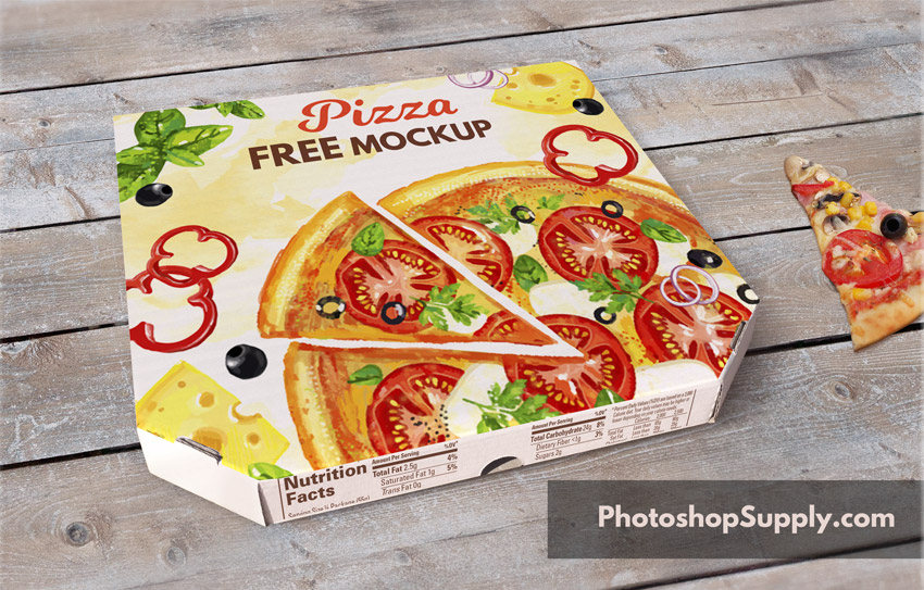 Pizza Box Mockup PSD