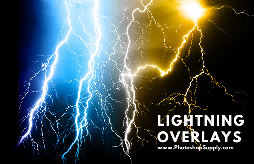 FREE) Lightning Overlays for Photoshop ⚡️ | Photoshop Supply