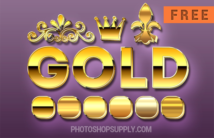 Photoshop Gold Styles