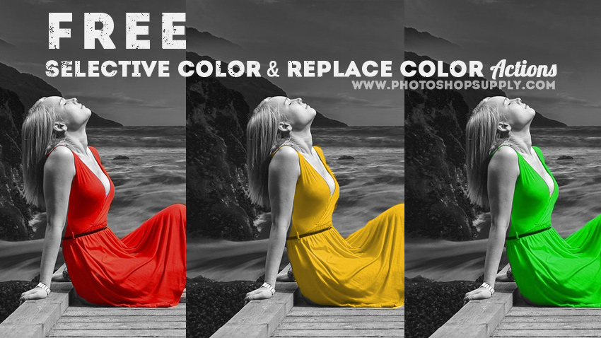 Replace Color Photoshop Action