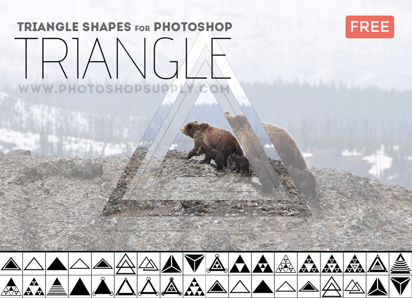 Triangle Geometric Shapes Photoshop