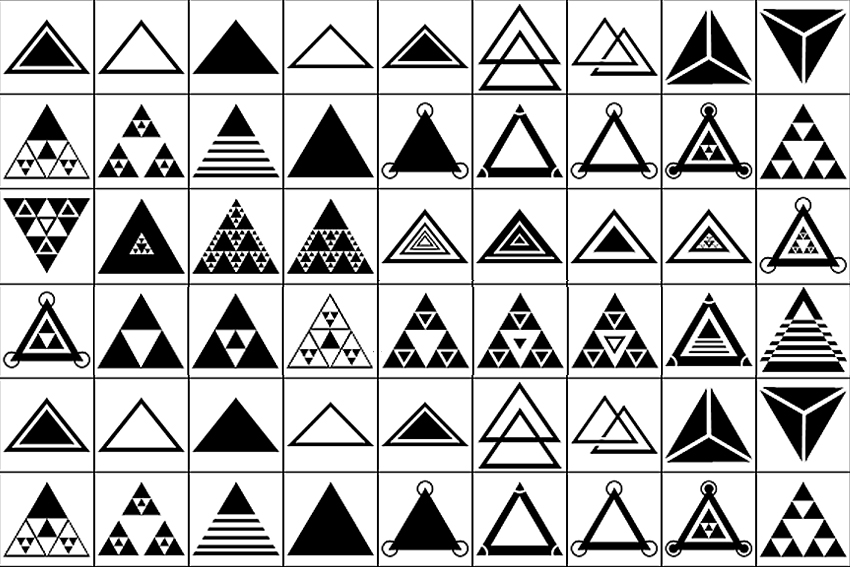Triangle Shapes for Photoshop