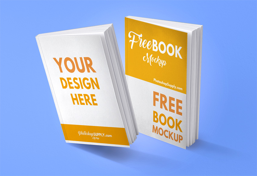 Free) Book Mockup | Psd File Download - Photoshop Supply