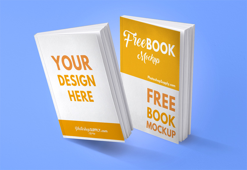 Download (FREE) Book Mockup 2019 - Photoshop Supply