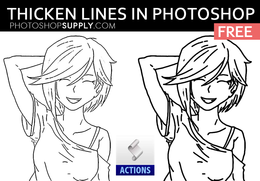 Thicken Lines in Photoshop