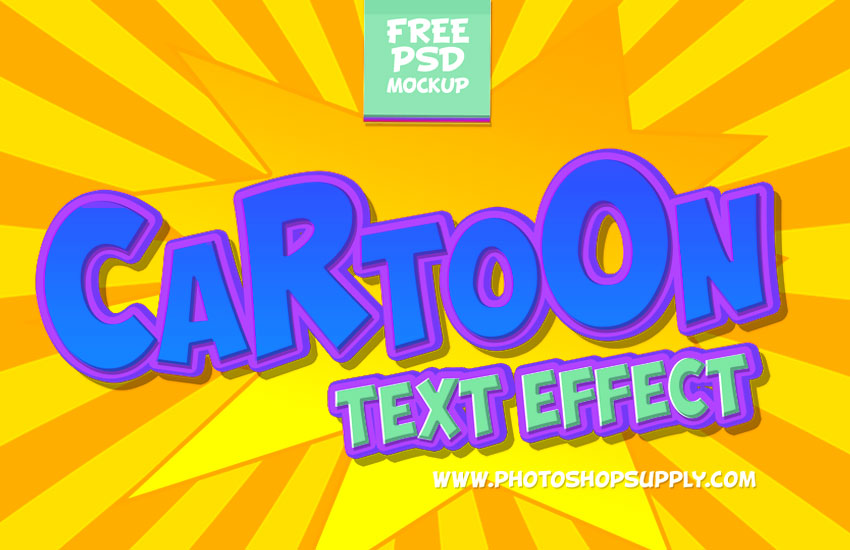 Cartoon Text Photoshop