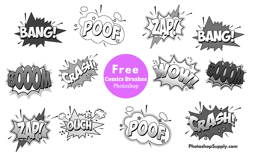 Comic Photoshop Brushes