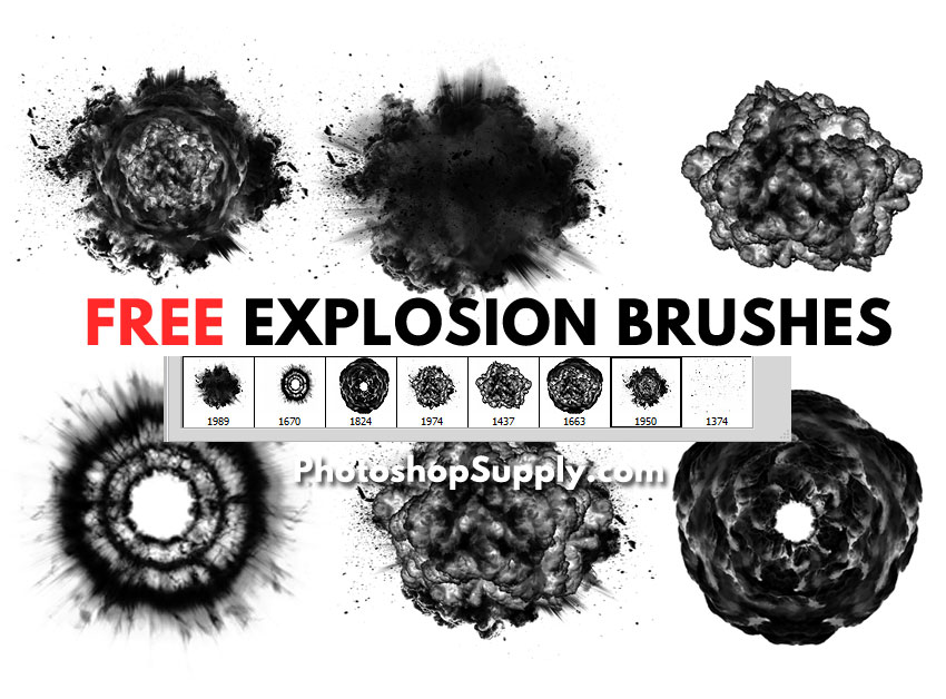 Explosion Photoshop Brushes