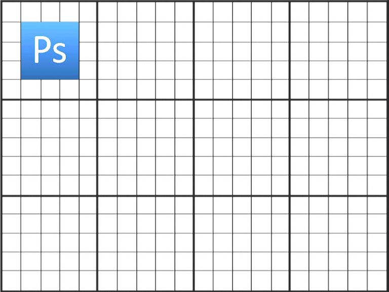 grid system for adobe photoshop