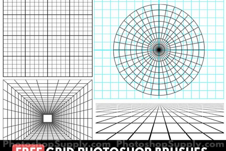 Grid Photoshop Brushes