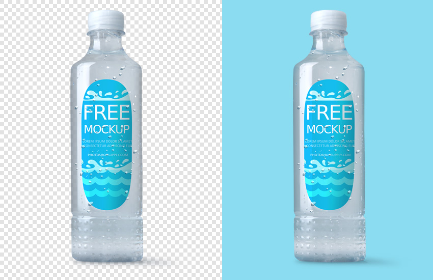 Water Bottle Mockup Free