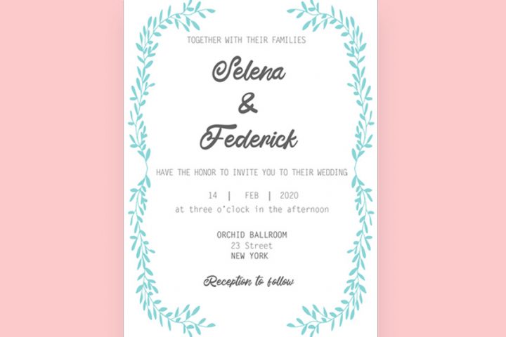 Simple Wedding Invitation