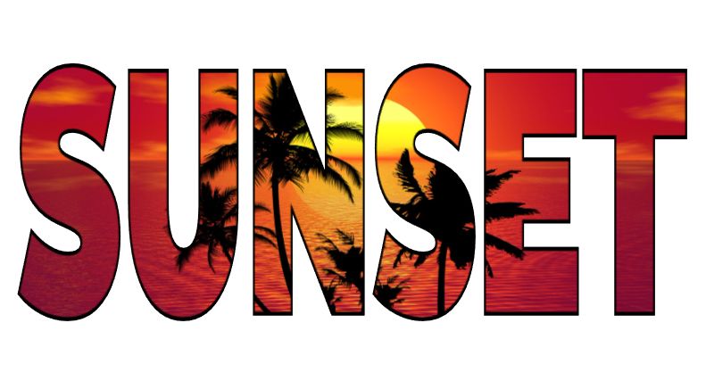 Photo Inside Text