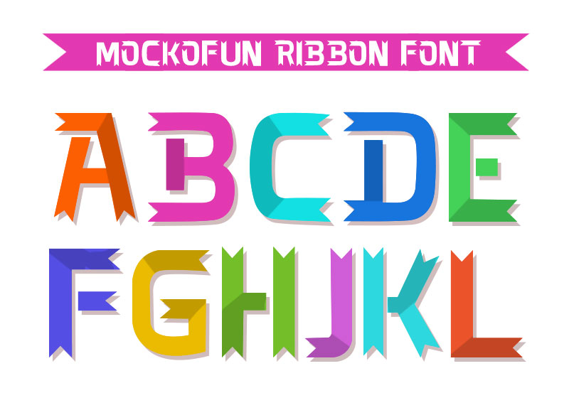 Ribbon Letters Font