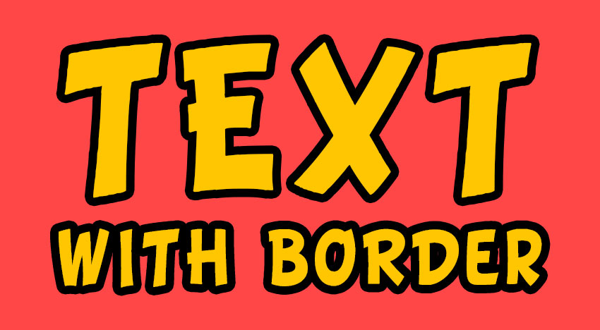 Text with Border